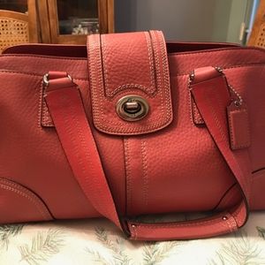 Coach leather handbag